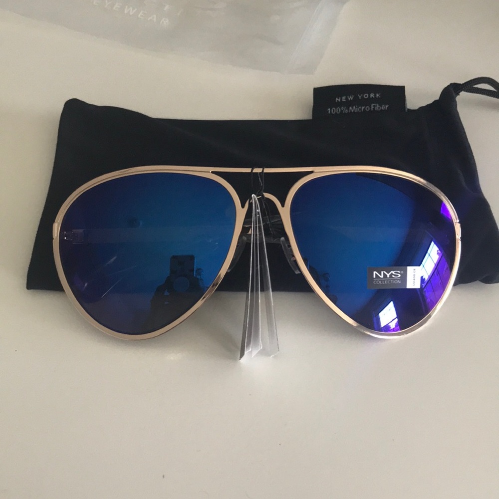 NWT NYS Collection Mirrored Aviators